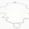 Collier Transparence Or blanc