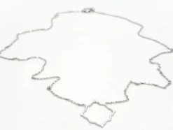 Collier Transparence Or blanc