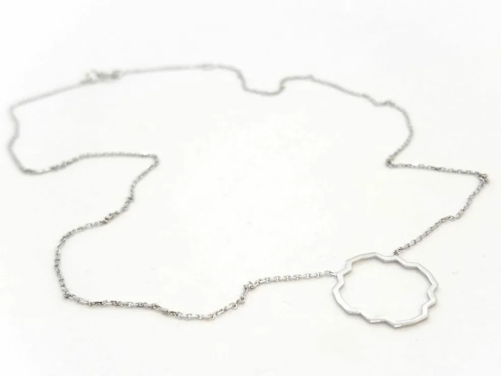 Collier Transparence Or blanc