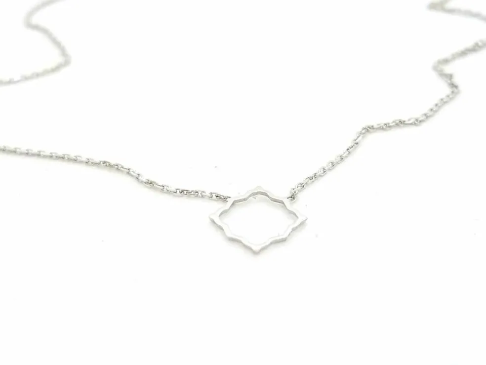 Collier Transparence Or blanc