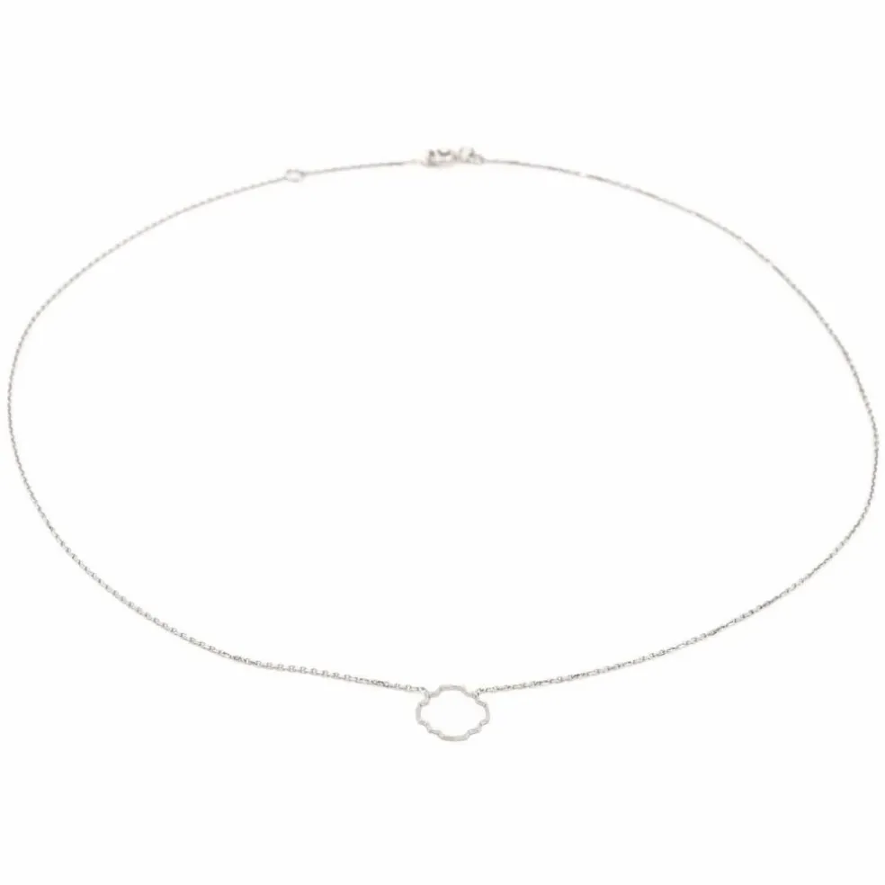 Collier Transparence Or blanc