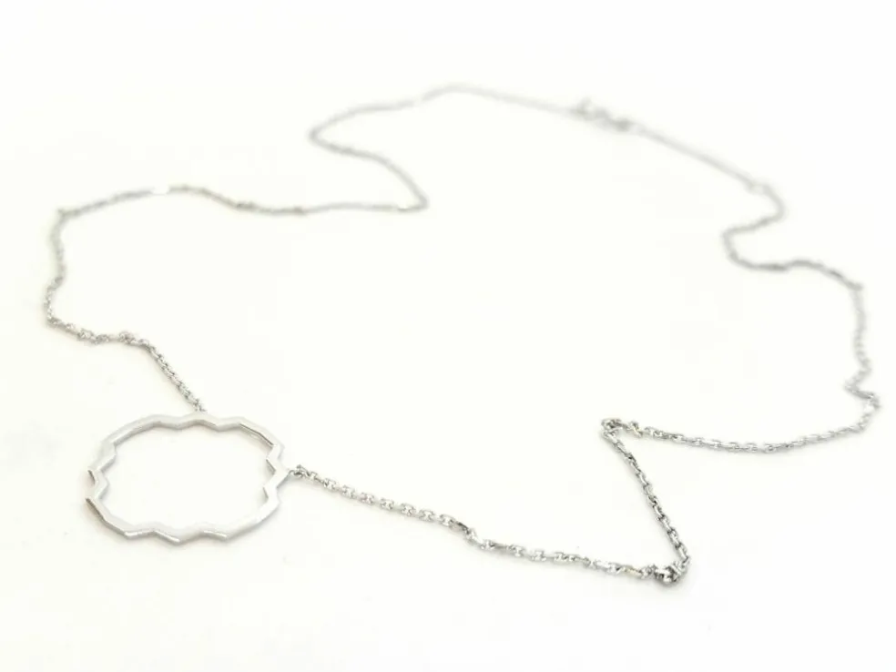 Collier Transparence Or blanc