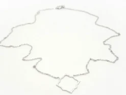 Collier Transparence Or blanc