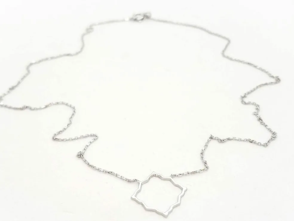 Collier Transparence Or blanc