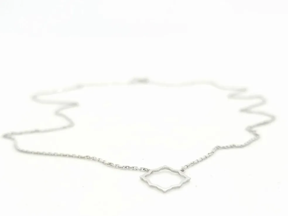 Collier Transparence Or blanc