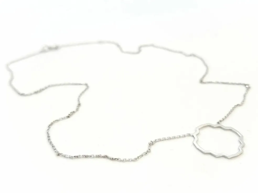 Collier Transparence Or blanc