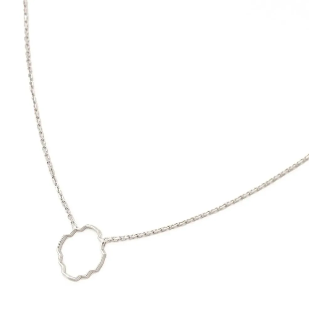 Collier Transparence Or blanc