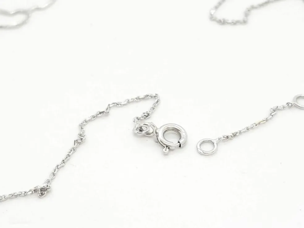 Collier Transparence Or blanc