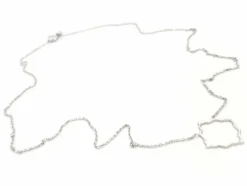 Collier Transparence Or blanc