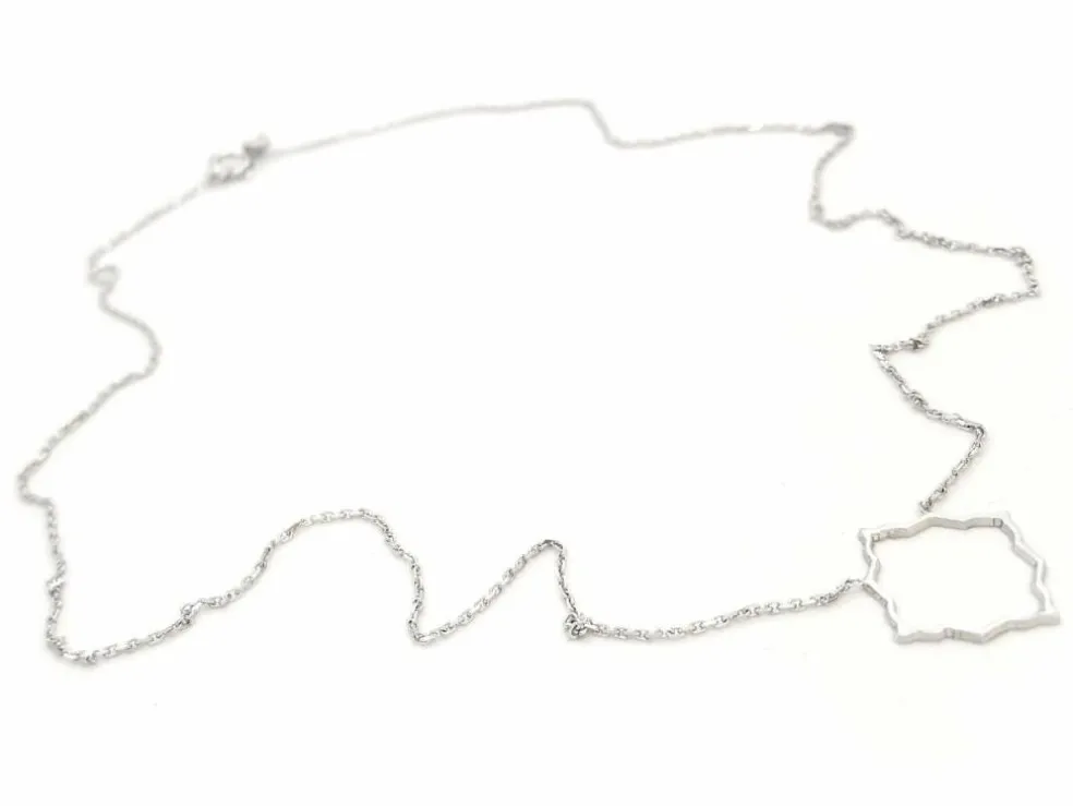 Collier Transparence Or blanc
