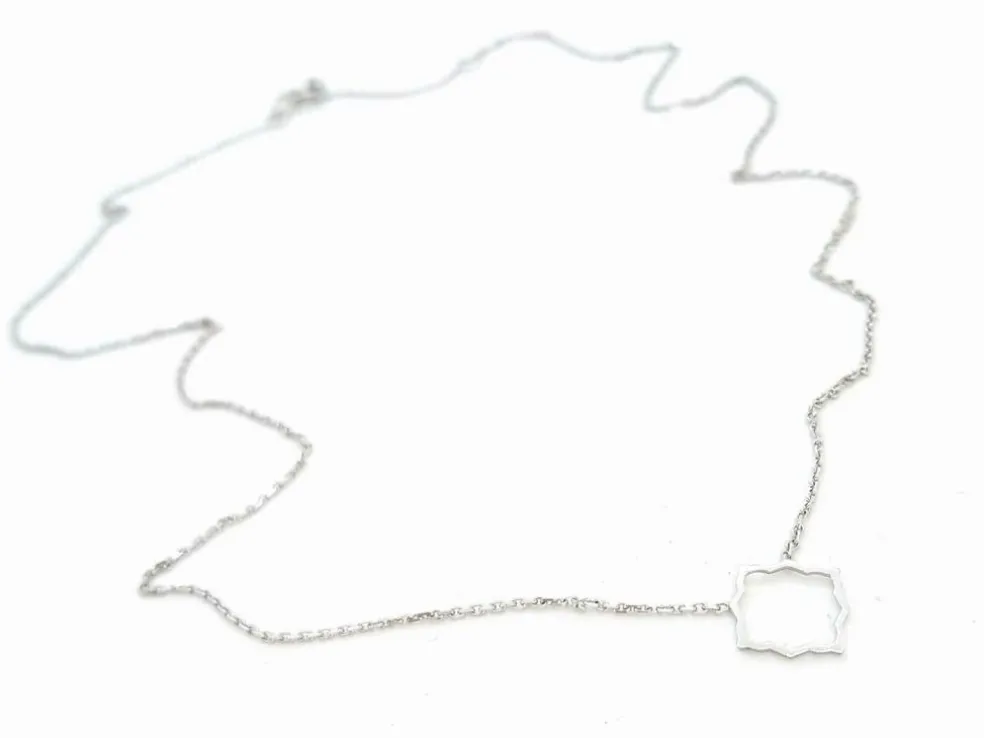 Collier Transparence Or blanc