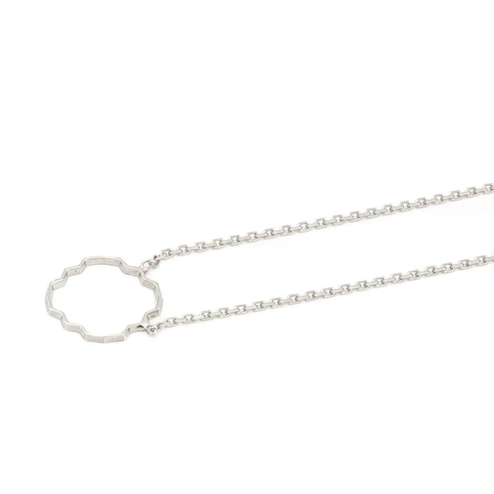 Collier Transparence Or blanc