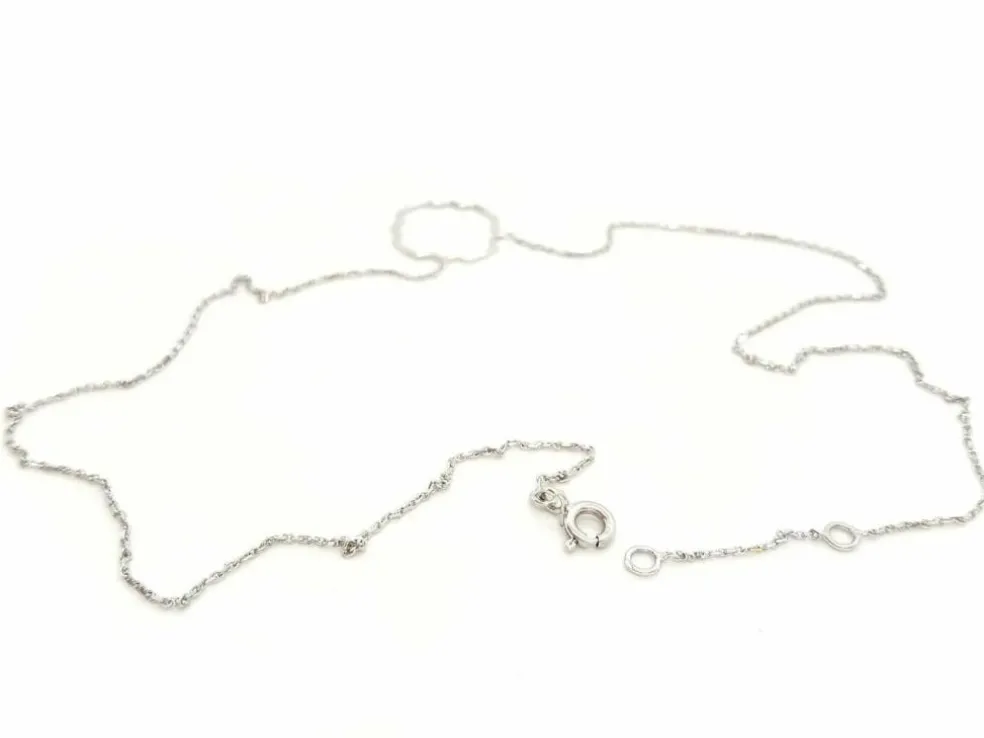Collier Transparence Or blanc