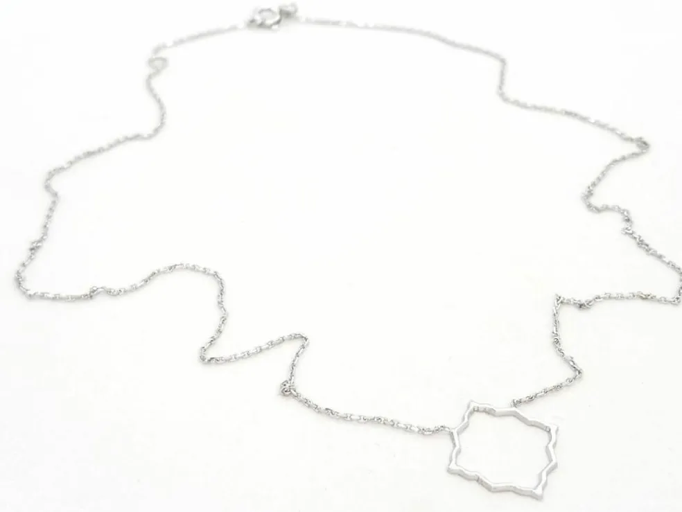 Collier Transparence Or blanc