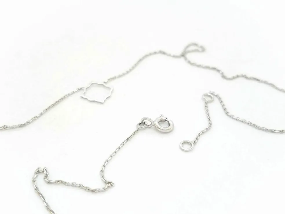 Collier Transparence Or blanc