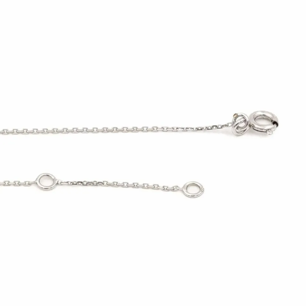 Collier Transparence Or blanc