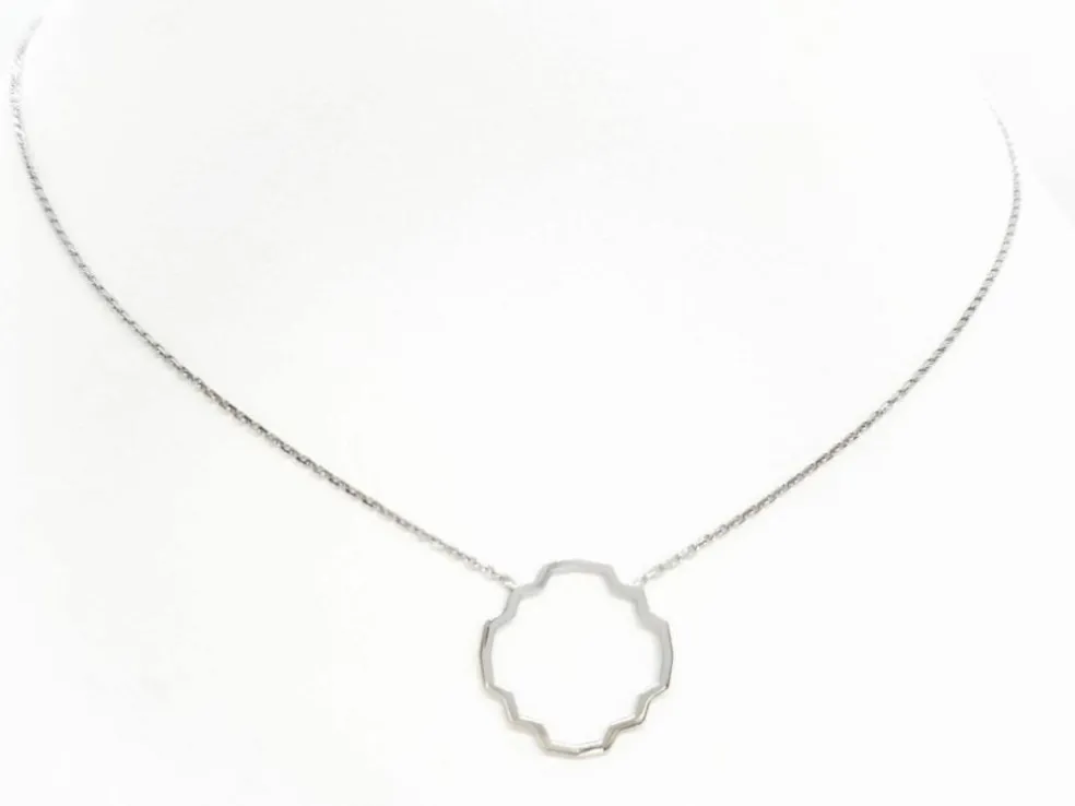 Collier Transparence Or blanc
