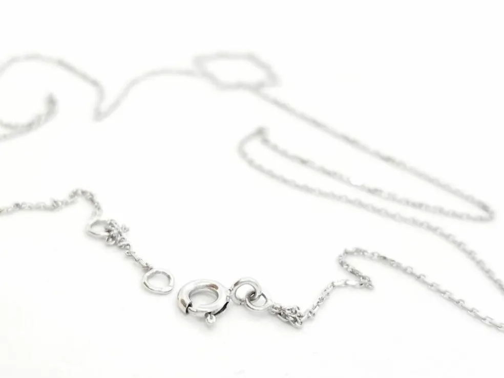 Collier Transparence Or blanc