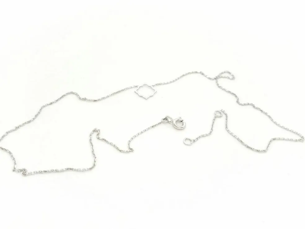 Collier Transparence Or blanc