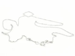 Collier Transparence Or blanc