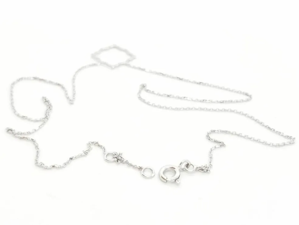 Collier Transparence Or blanc