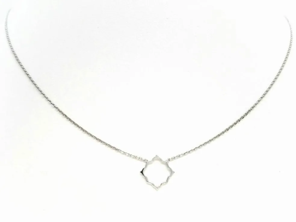 Collier Transparence Or blanc