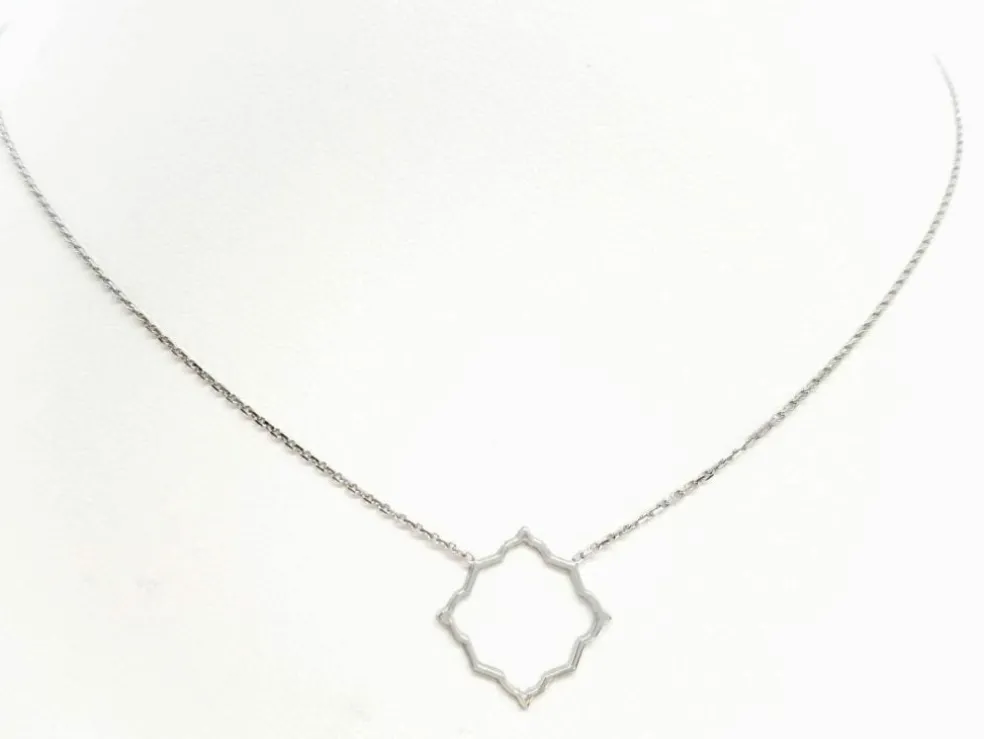 Collier Transparence Or blanc