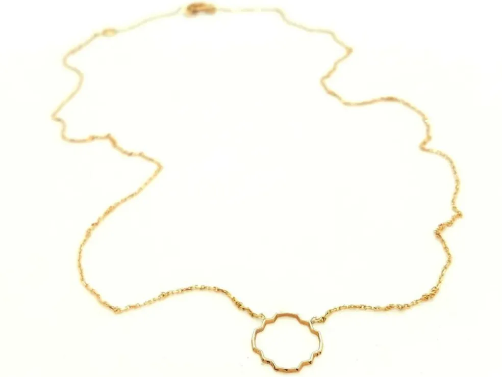 Collier Transparence Or rose