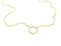 Collier Transparence Or rose