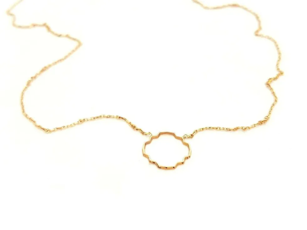 Collier Transparence Or rose