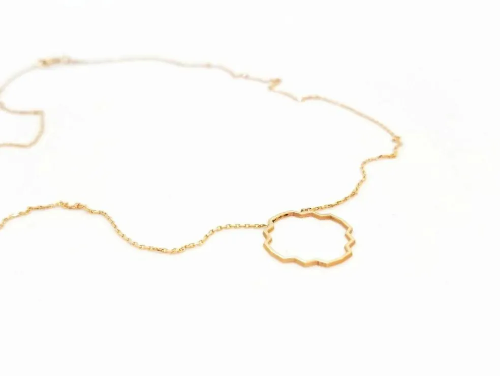 Collier Transparence Or rose