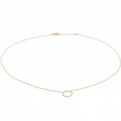 Collier Transparence Or rose