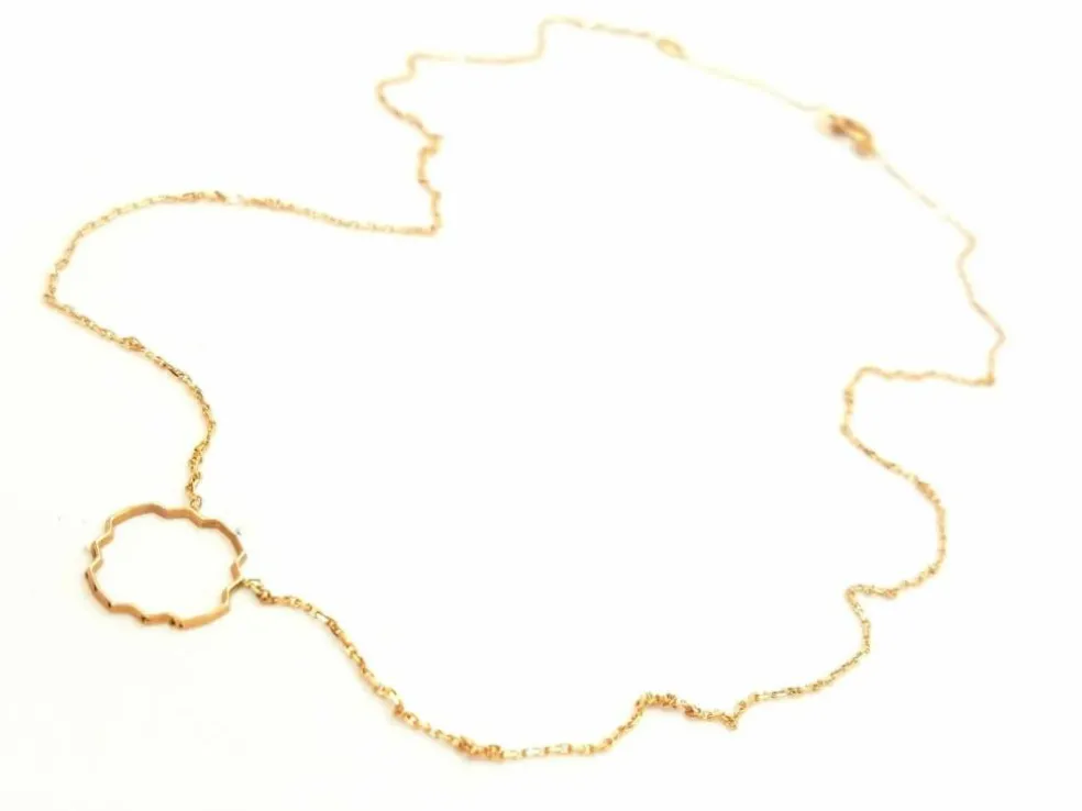 Collier Transparence Or rose