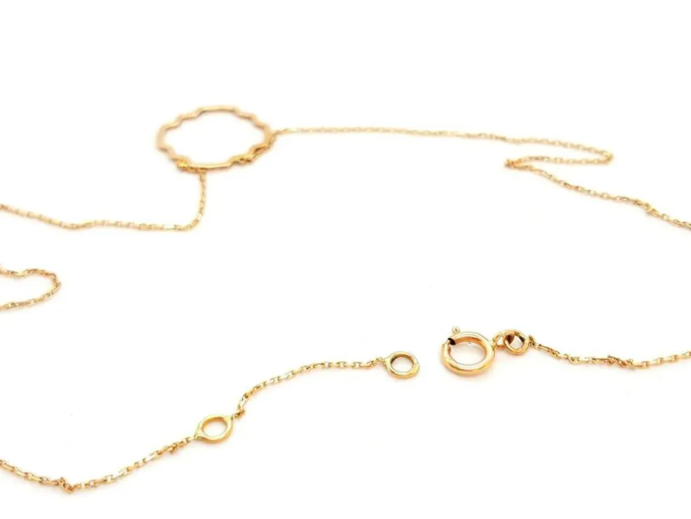 Collier Transparence Or rose