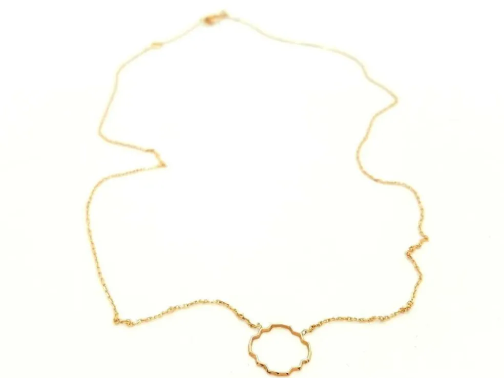 Collier Transparence Or rose
