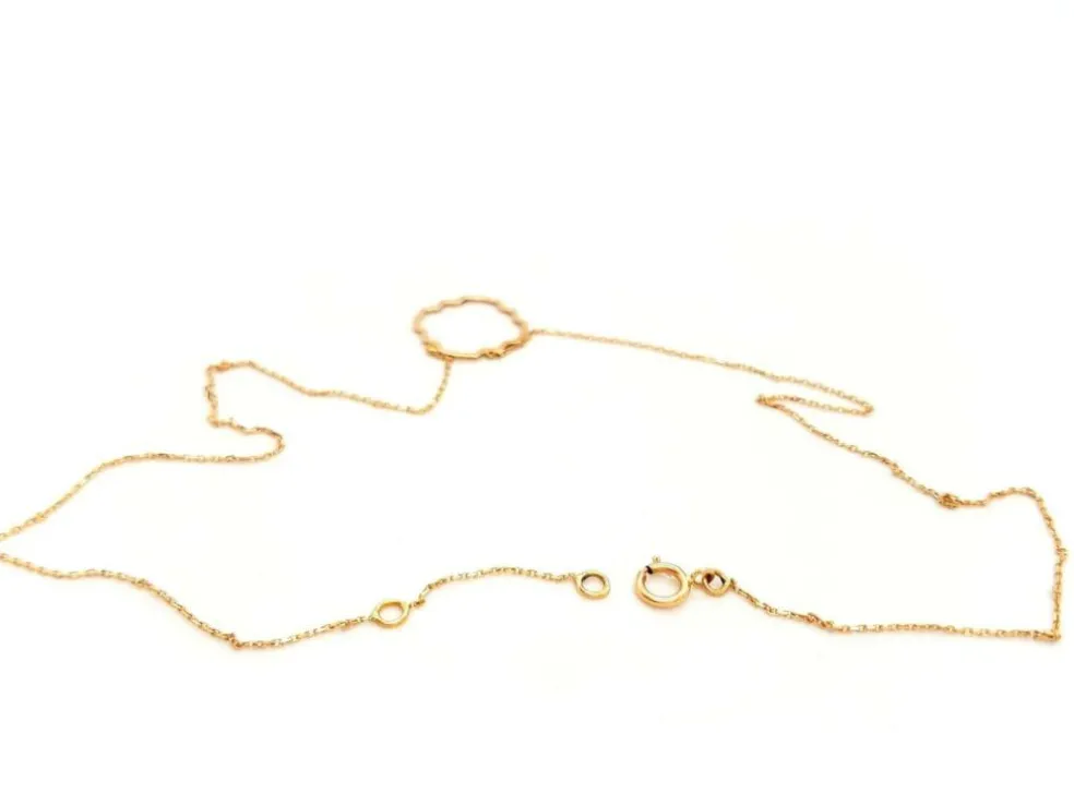 Collier Transparence Or rose