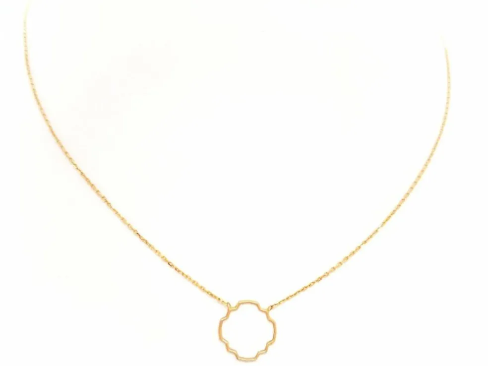 Collier Transparence Or rose