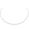 Collier Tressé Or blanc