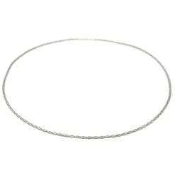 Collier Tressé Or blanc