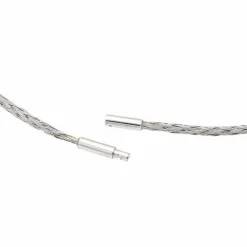 Collier Tressé Or blanc