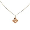 Collier trèfle or jaune