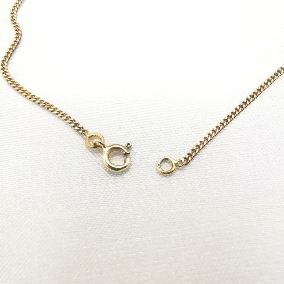 Collier trèfle or jaune