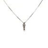 Collier Trilogie Or Blanc 18 k & Diamants