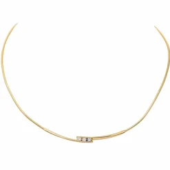 Collier Trilogie Or jaune Diamant