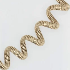 Collier tubogas en spirale vermeil