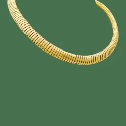 Collier, "Tubogas", or jaune.