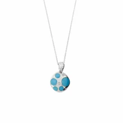 Collier turquoises et diamants