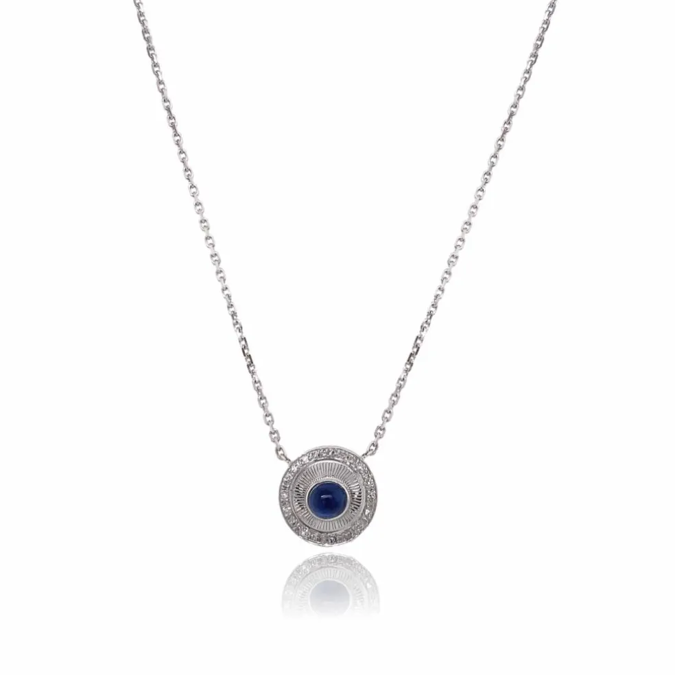 Collier Upcyclé Saphir, diamant et Or