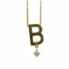 Collier Vanrycke pendentif initiale abécédaire