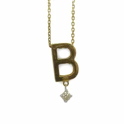 Collier Vanrycke pendentif initiale abécédaire